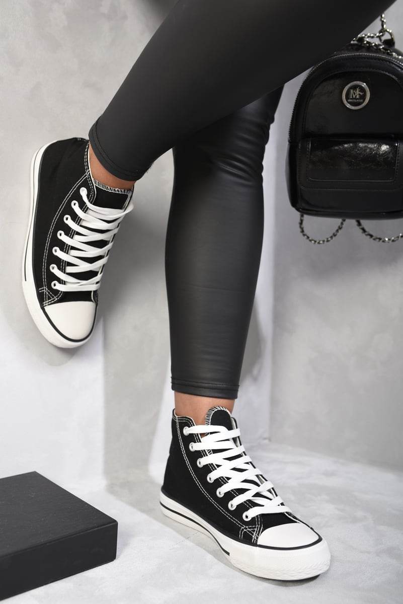 High Top Lace Up Trainers - Lunavitae