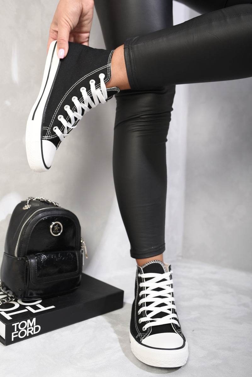 High Top Lace Up Trainers - Lunavitae