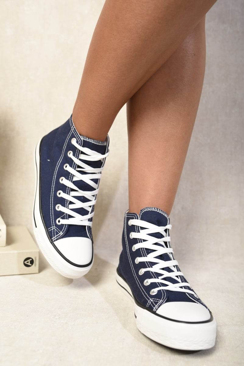 High Top Lace Up Trainers - Lunavitae