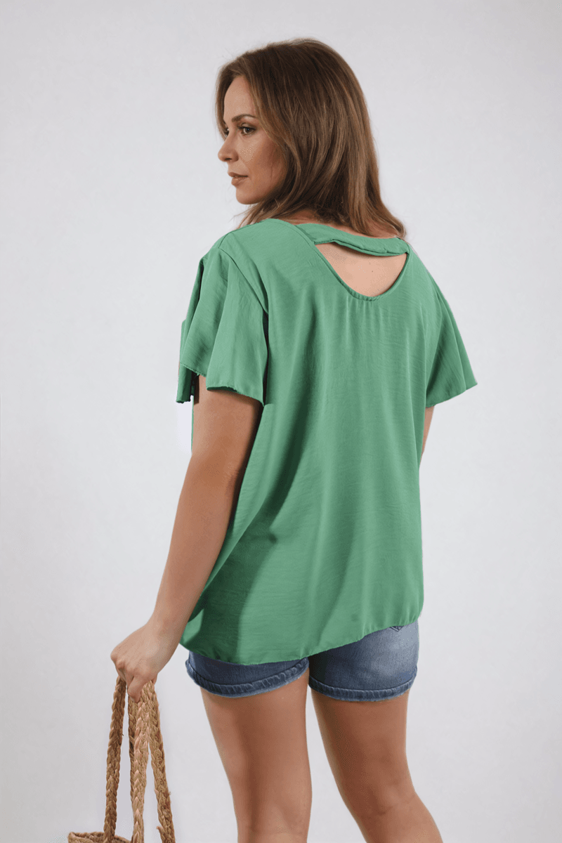 Ruffle Short Sleeve Top - Lunavitae