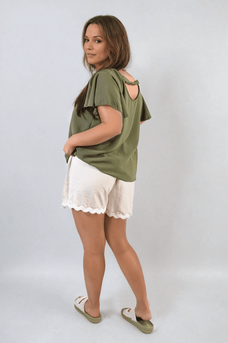 Ruffle Short Sleeve Top - Lunavitae